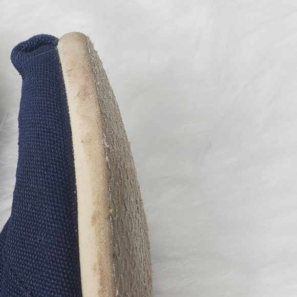 Toms Classic Blue Canvas Espadrille Slip On Flats Shoes Women's Size 6 - Picture 11 of 12
